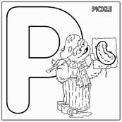 coloriage 1 rue sesame alphabet p